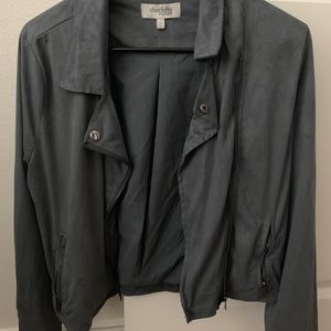 Suede Grey Charlotte Ruse jacket size Medium
